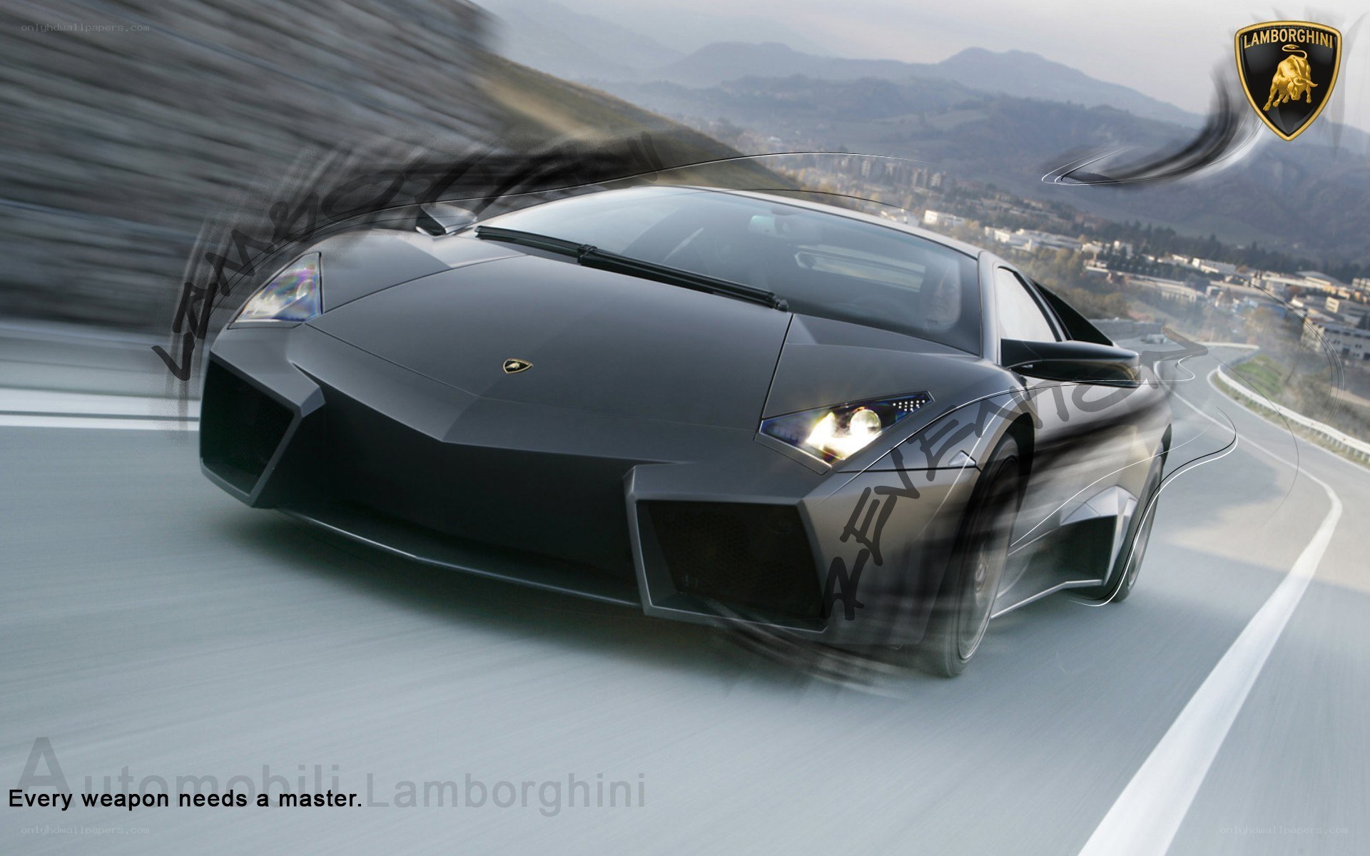 Lamborghini Reventon in motion