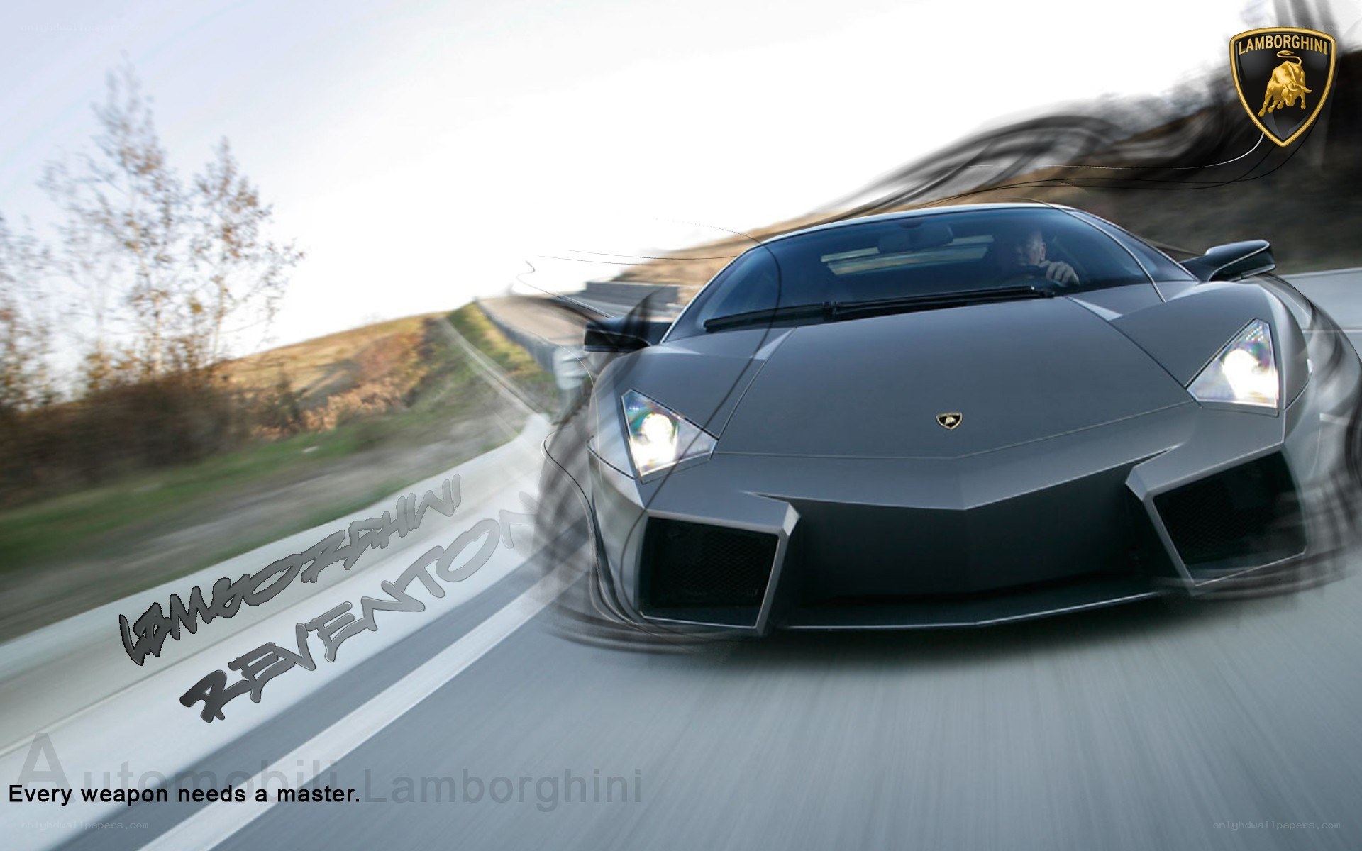 Lamborghini Reventon in motion