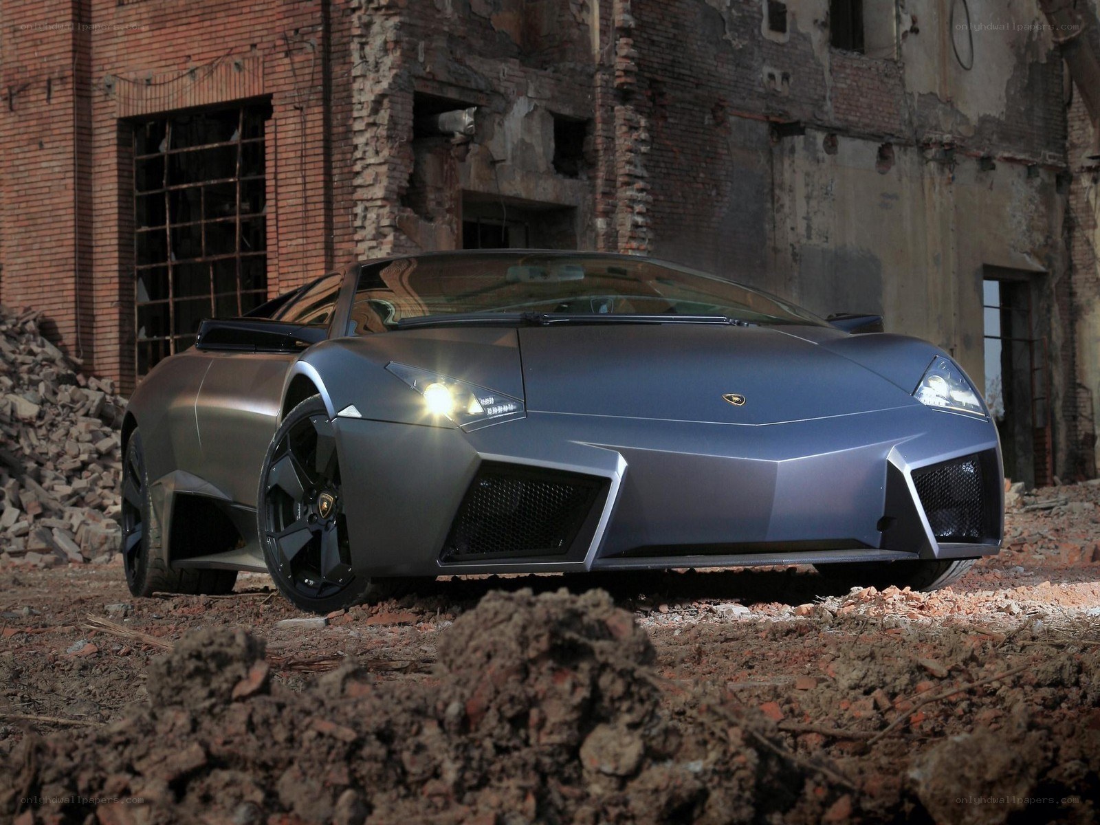 Lamborghini Reventon in ruins