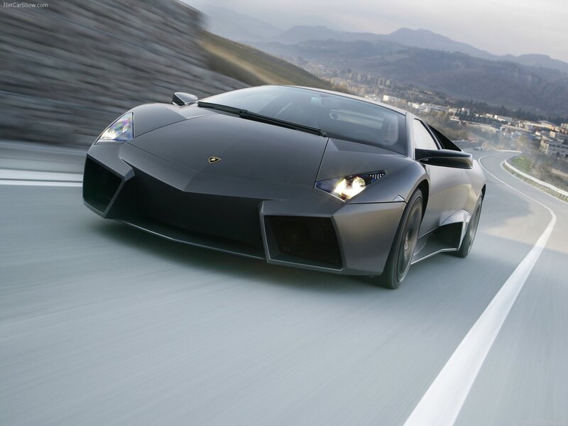 Lamborghini Reventon on a winding road