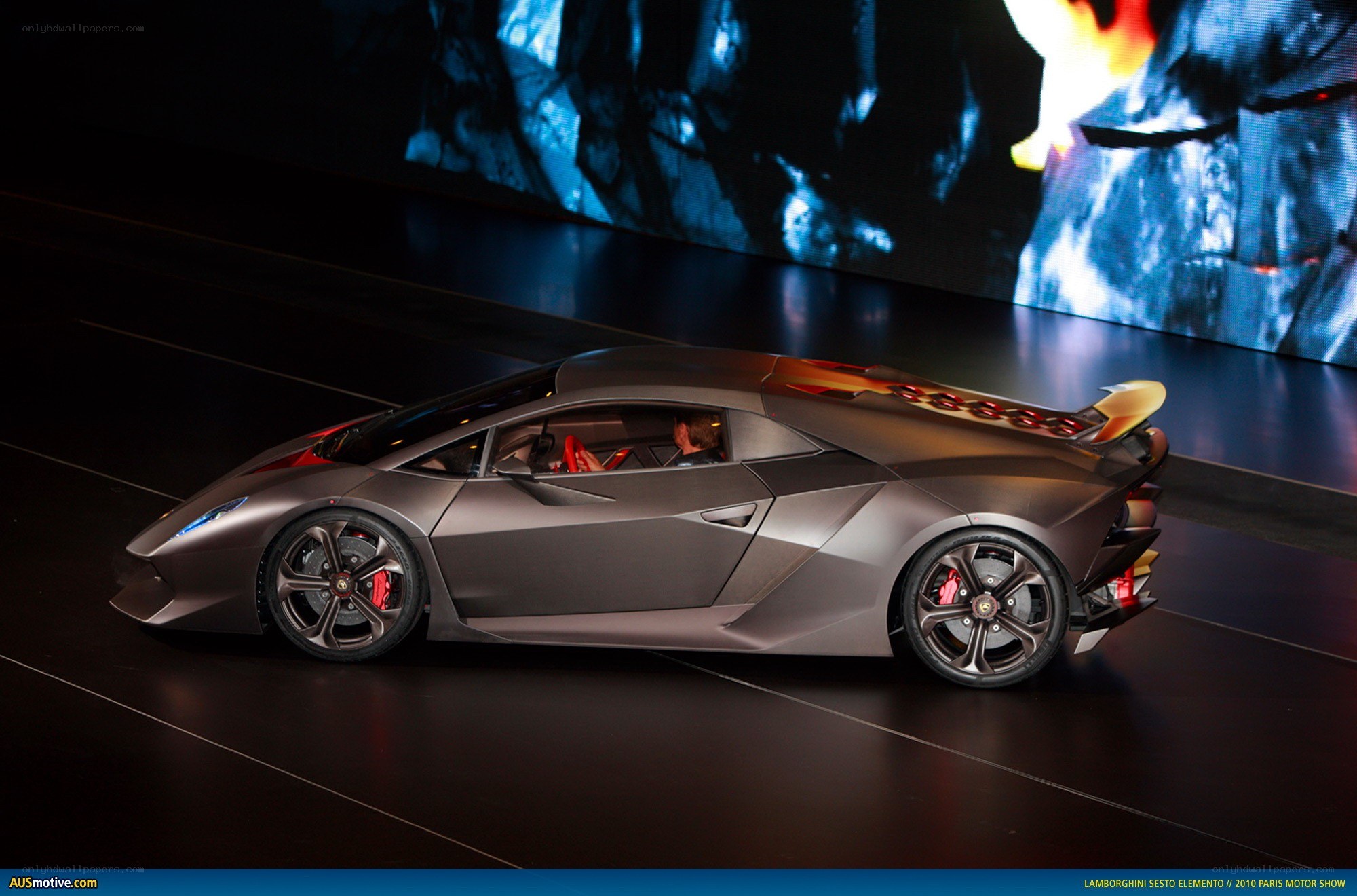 Lamborghini Sesto Elemento on display