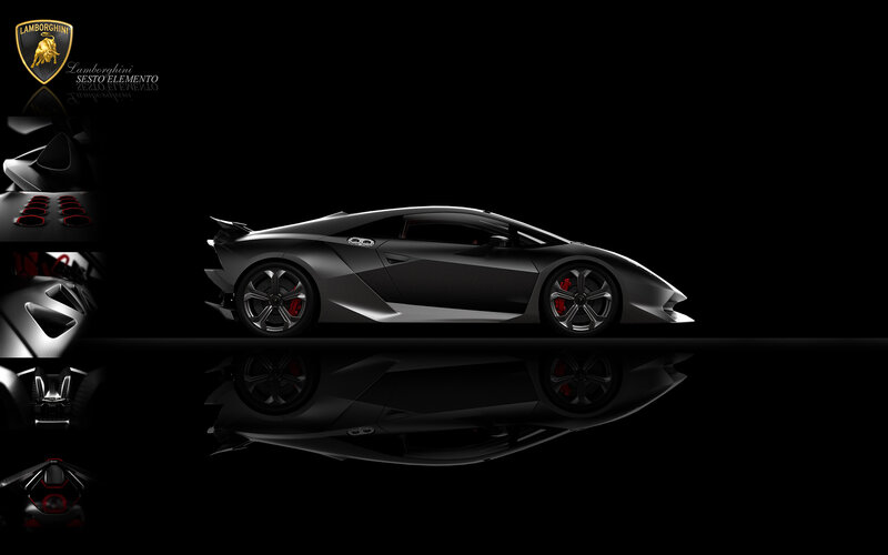 Lamborghini Sports Car — Black, Dramatic, 3d Render
