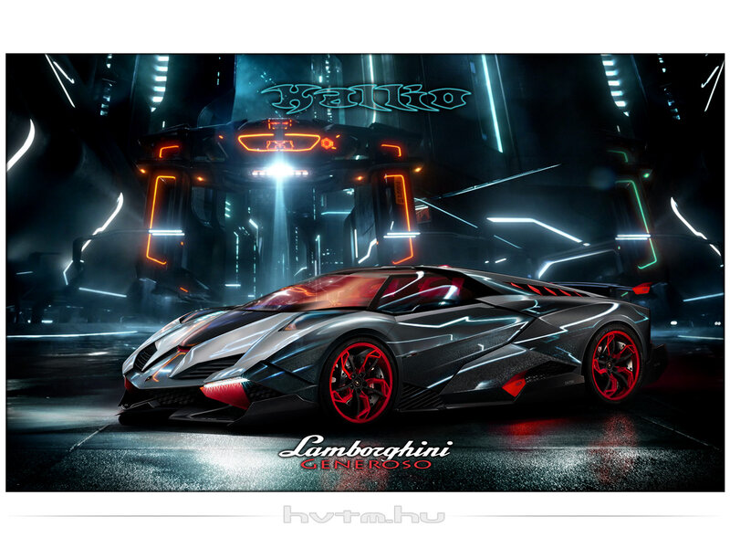 Lamborghini Sports Car — Black, Dramatic