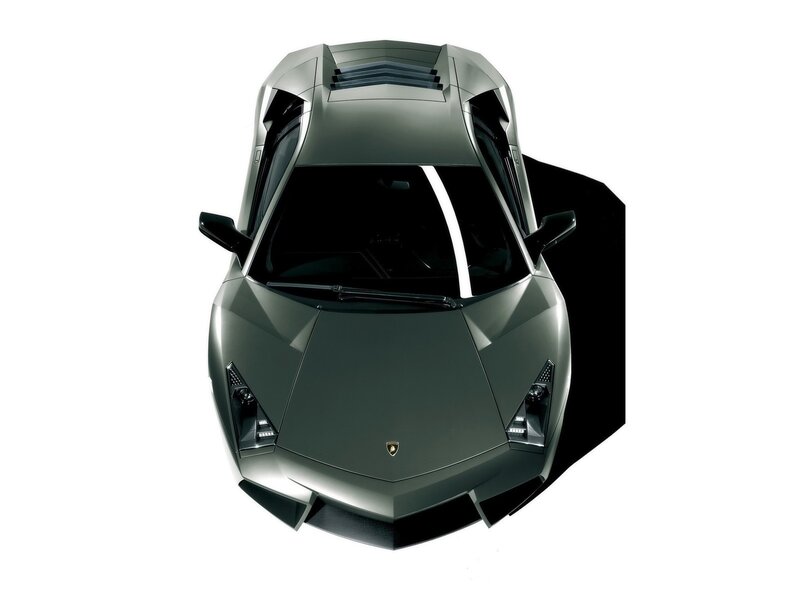 Lamborghini sports car from above