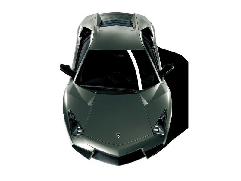Lamborghini sports car from above