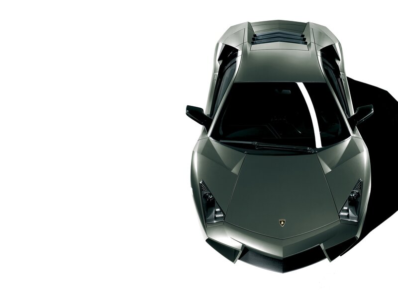 Lamborghini sports car from above