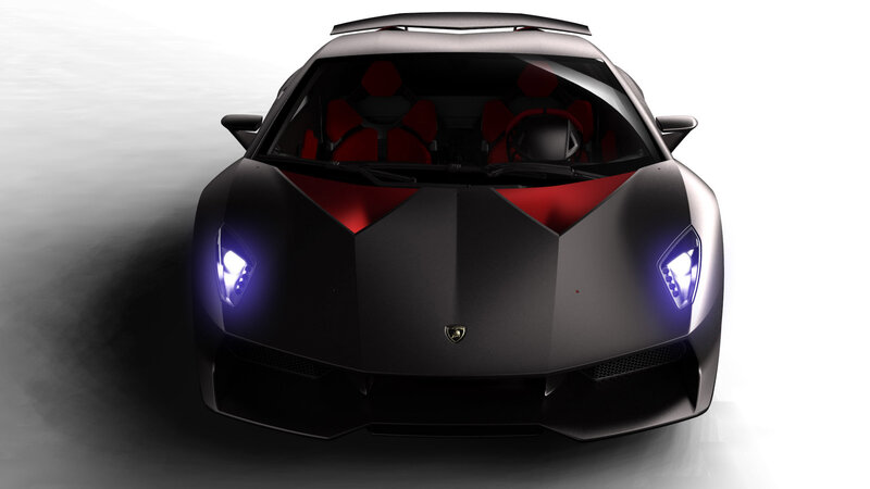 Lamborghini sports car front view