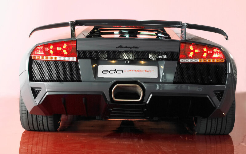 Lamborghini Sports Car — Gray, Dramatic