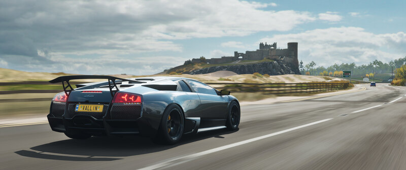 Lamborghini Sports Car — Gray, Dynamic