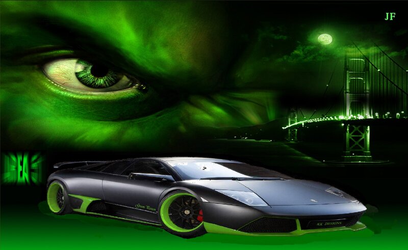 Lamborghini Sports Car — Green