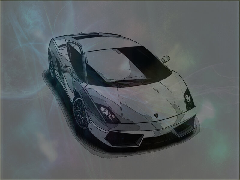 Lamborghini sports car illustration
