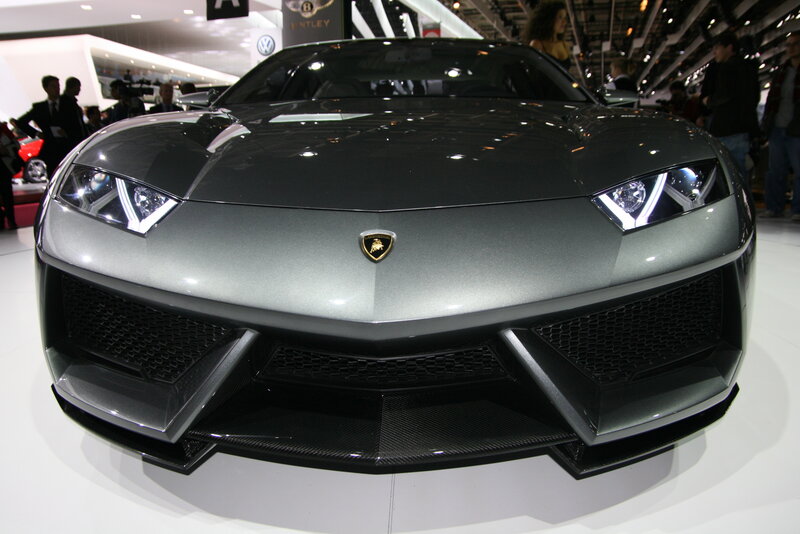 Lamborghini sports car on display