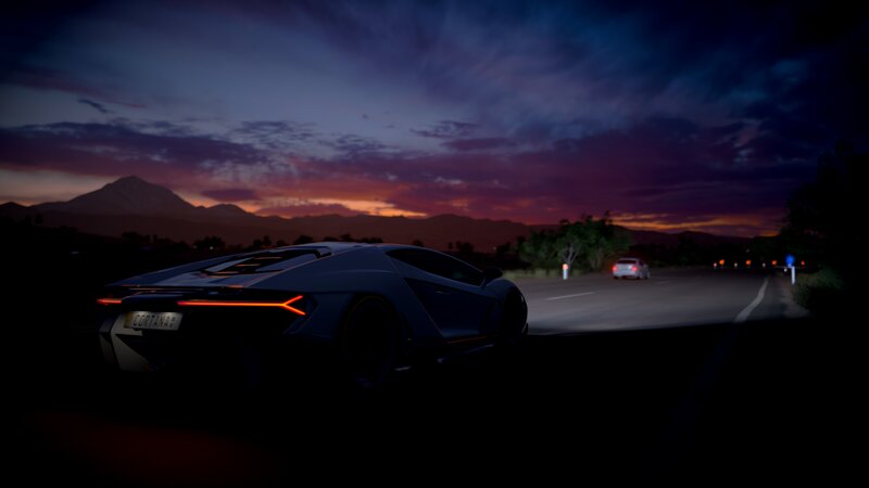 Lamborghini Sports Car — Purple