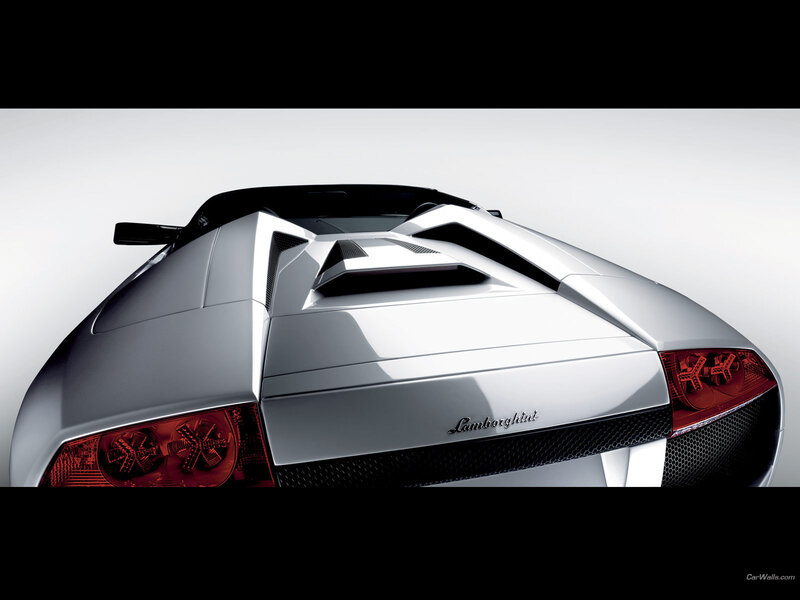 Lamborghini sports car rear view