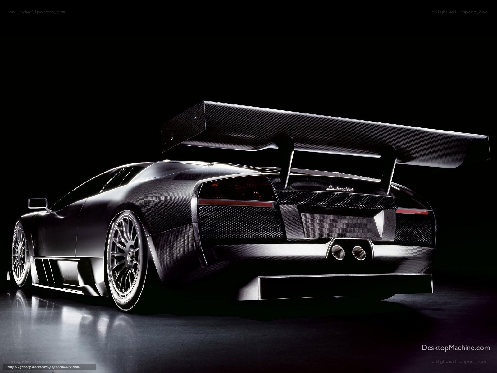 Lamborghini sports car rear view