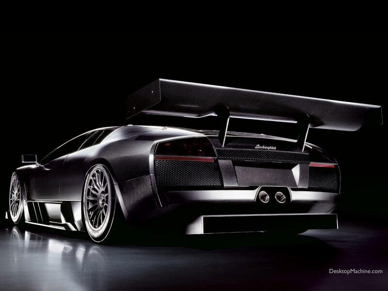 Lamborghini sports car rear view