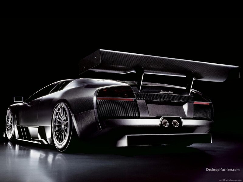 Lamborghini sports car rear view