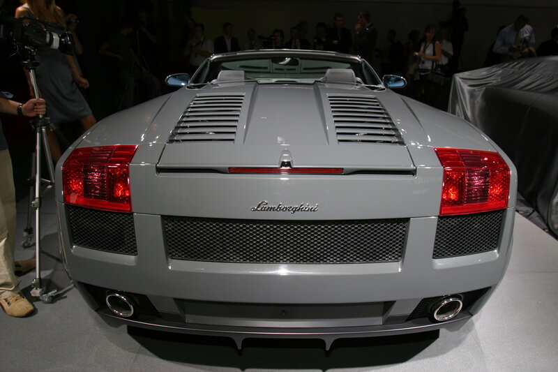Lamborghini sports car rear view