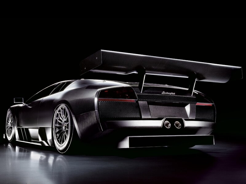 Lamborghini sports car rear view