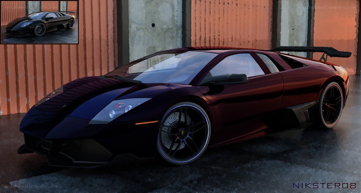 Lamborghini sports car render