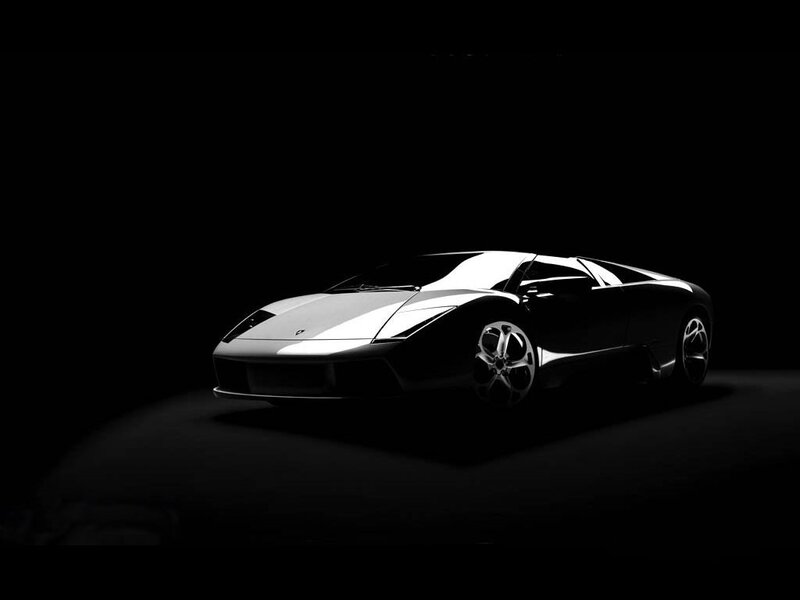 Lamborghini sports car silhouette