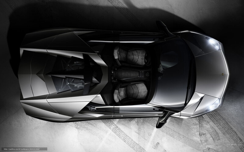 Lamborghini sports car top view