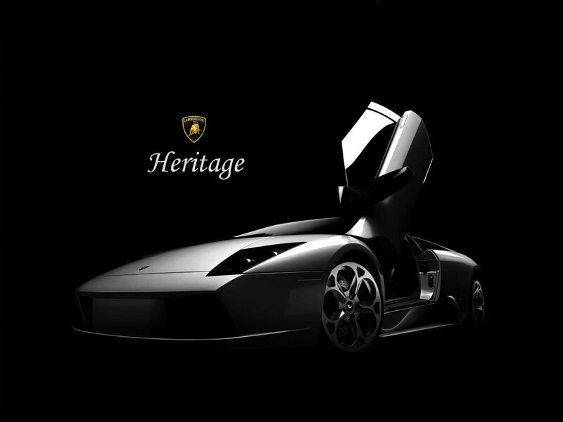 Lamborghini sports car with open door