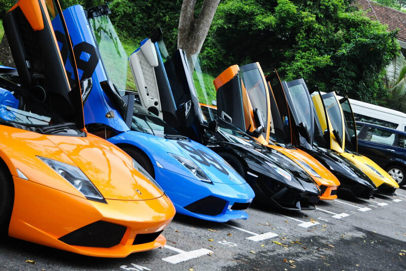 Lamborghini Sports Cars — Orange
