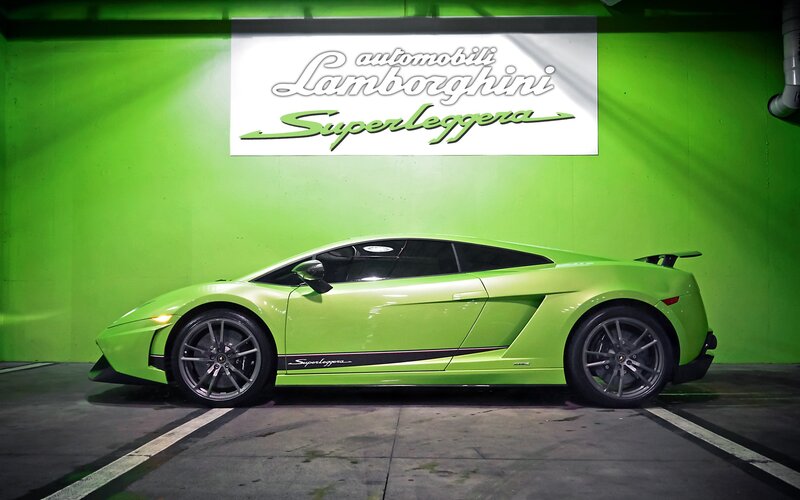 Lamborghini Superleggera in showroom