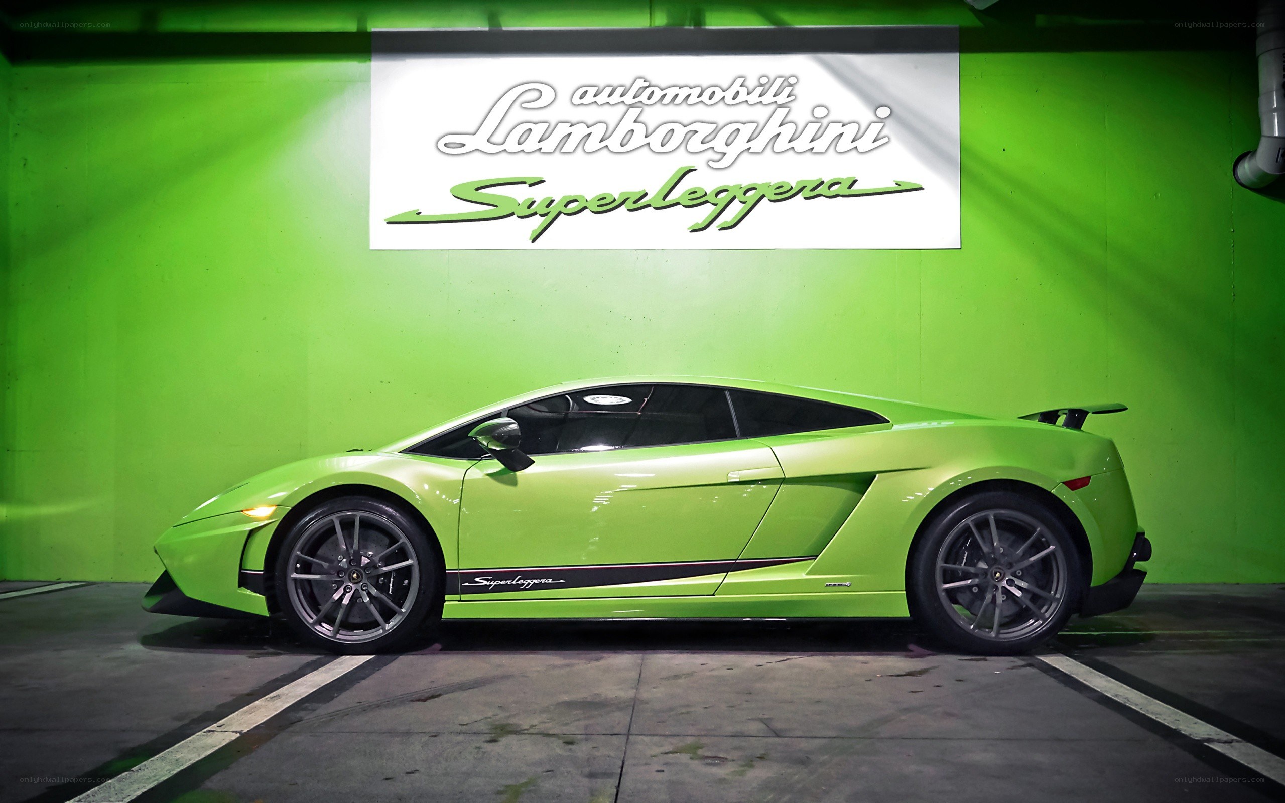 Lamborghini Superleggera in showroom