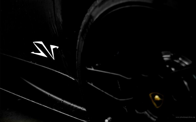 Lamborghini SV logo close-up