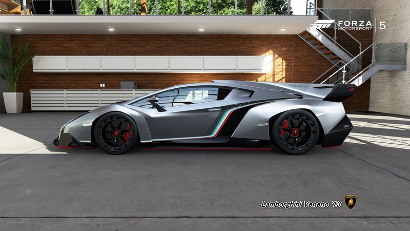 Lamborghini Veneno Car — Silver