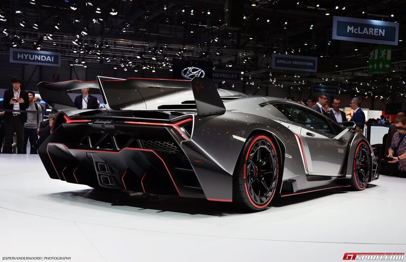 Lamborghini Veneno — Gray, Dramatic, Photograph