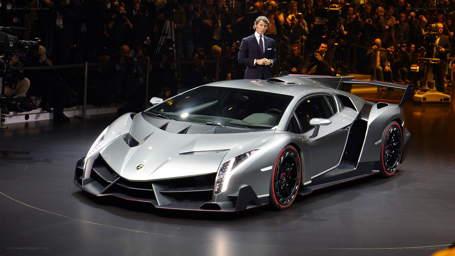 Lamborghini Veneno on display