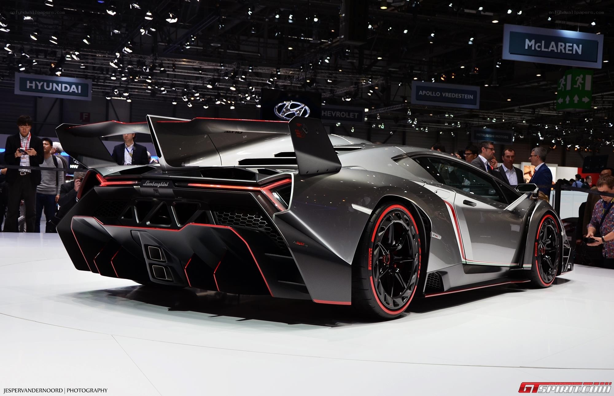 Lamborghini Veneno on display