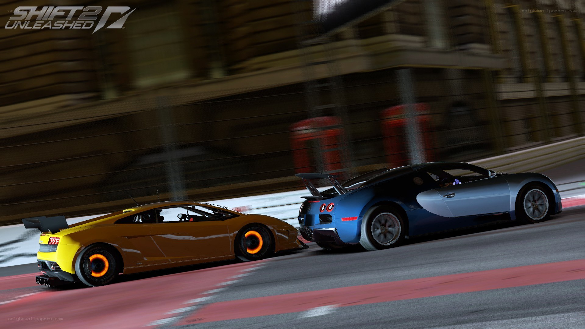 Lamborghini vs Bugatti race