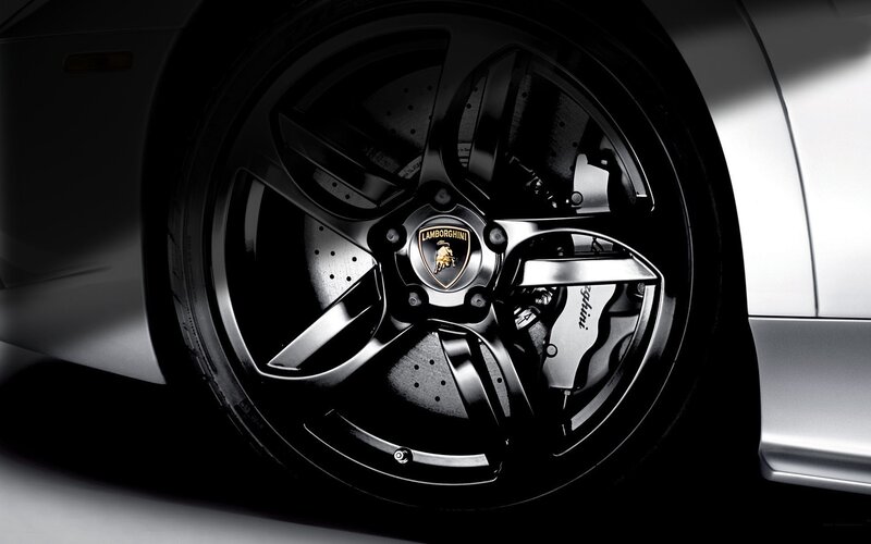 Lamborghini Wheel — Black, Dramatic, Photograph, Car, Brake