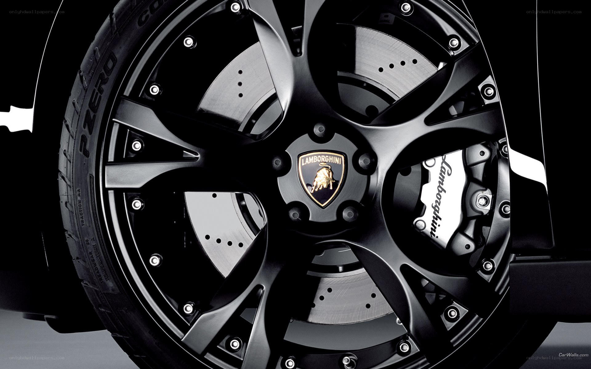 Lamborghini wheel close-up