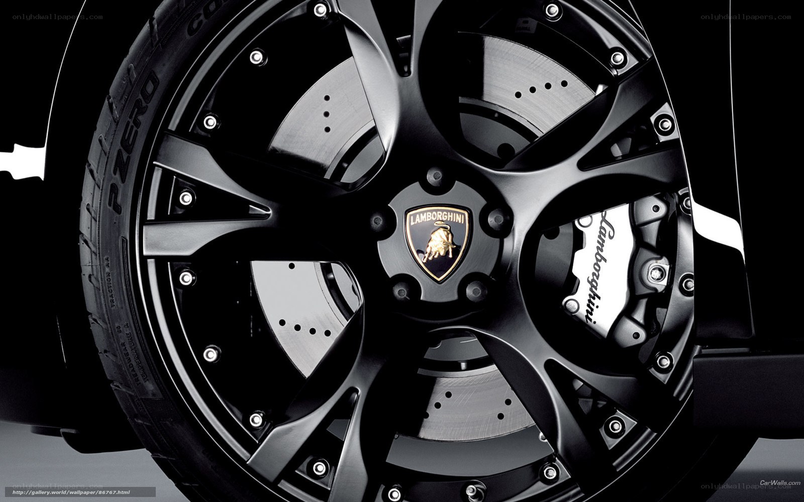 Lamborghini wheel close-up