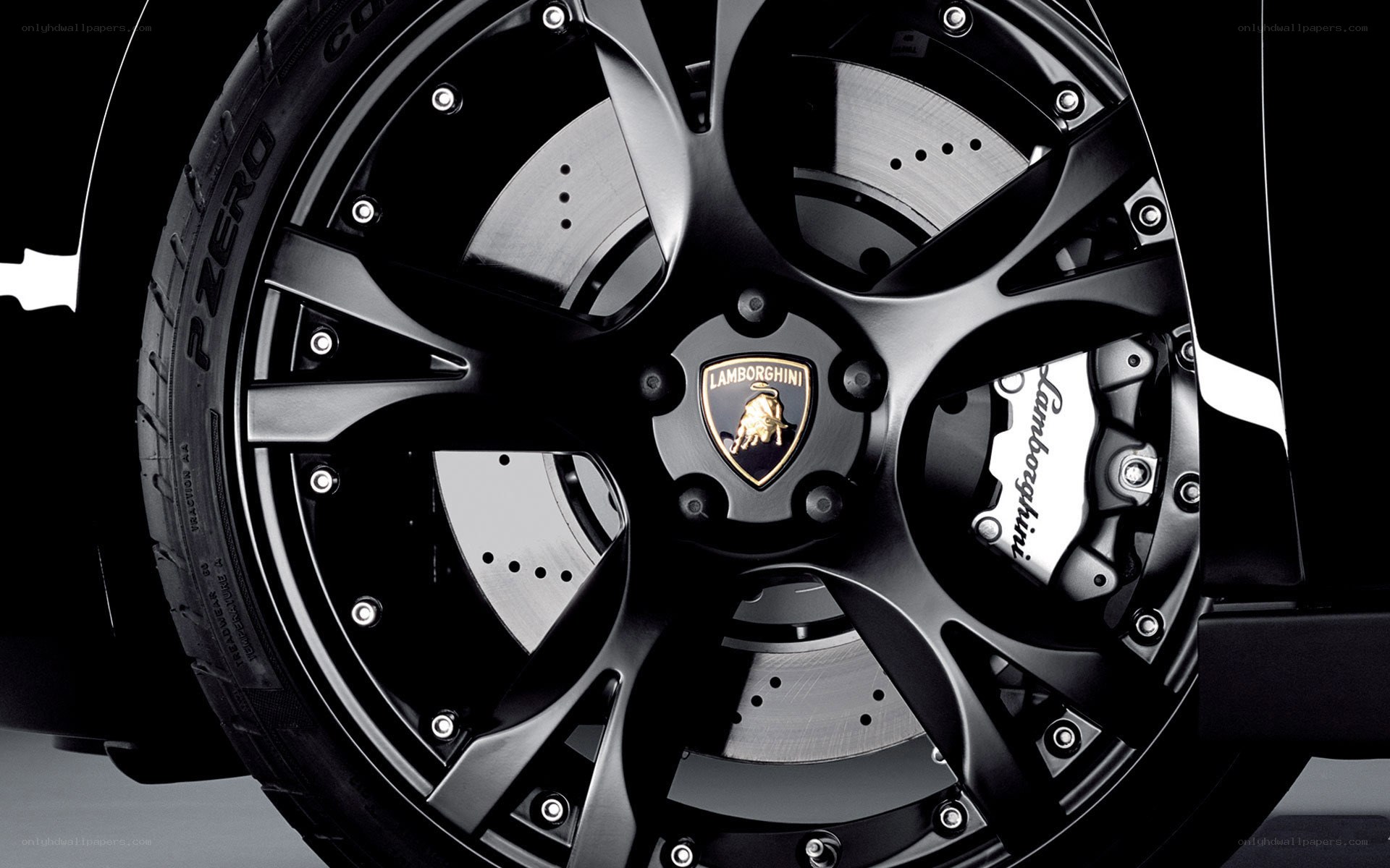 Lamborghini wheel close-up