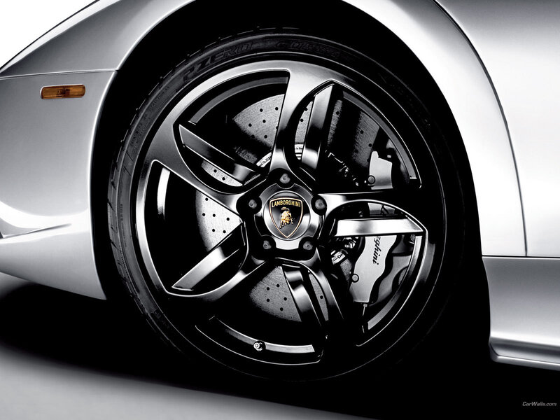 Lamborghini Wheel — Silver, Dramatic, Photograph, Car