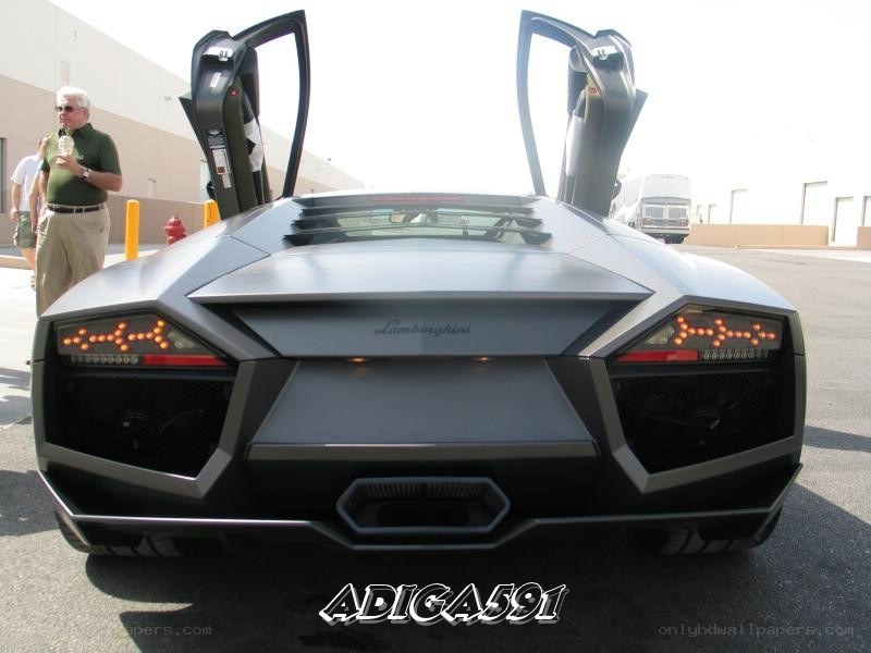 Lamborghini with doors open