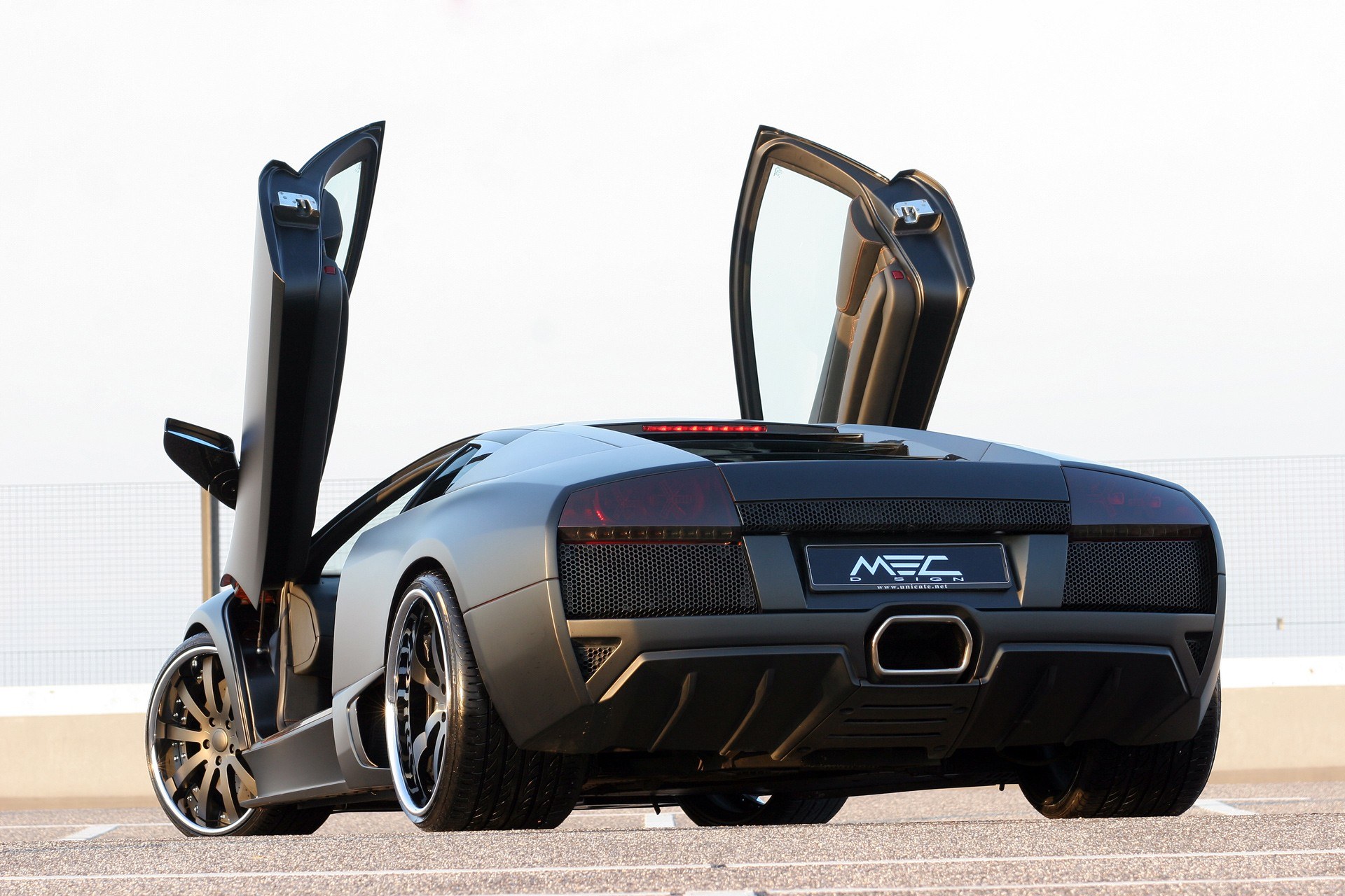 Lamborghini with doors open