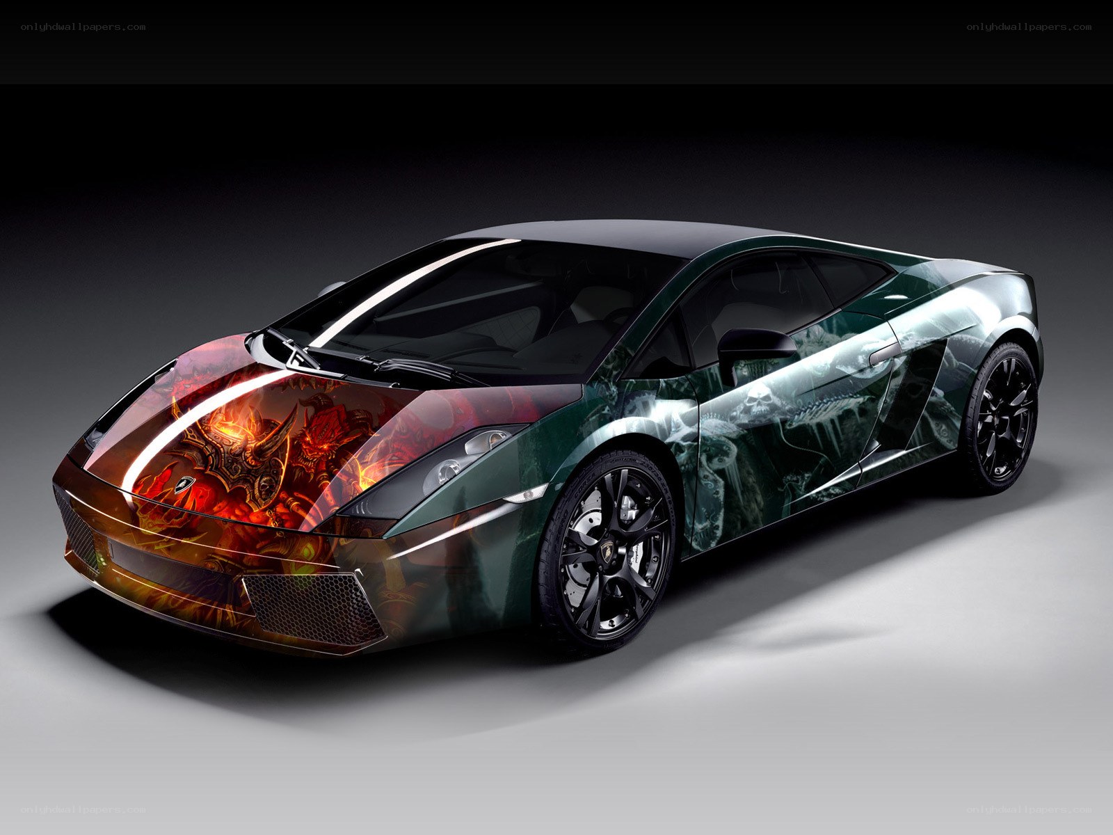 Lamborghini with fantasy car wrap