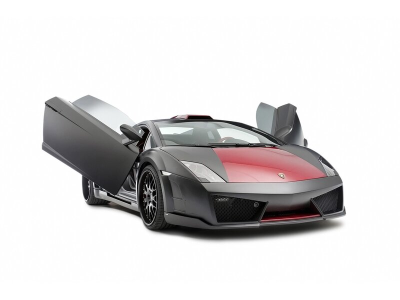 Lamborghini with open doors