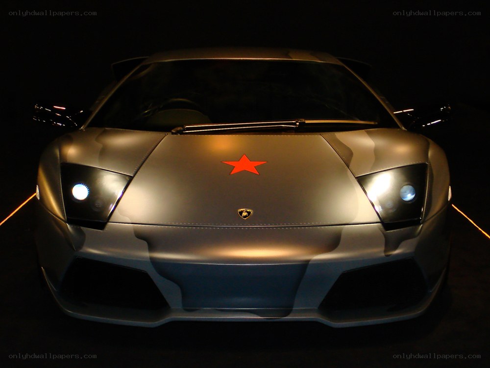 Lamborghini with red star