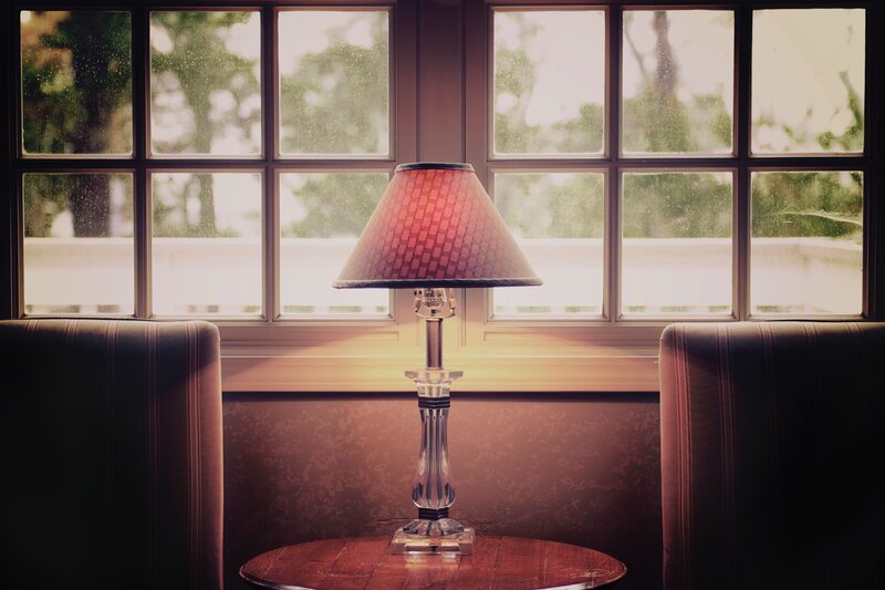 Lamp by the window