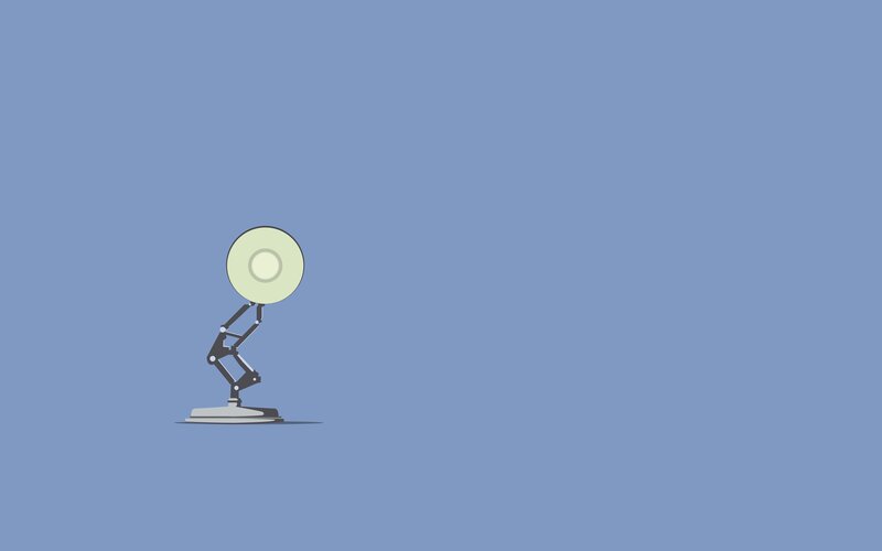 Lamp Character Standing — Blue
