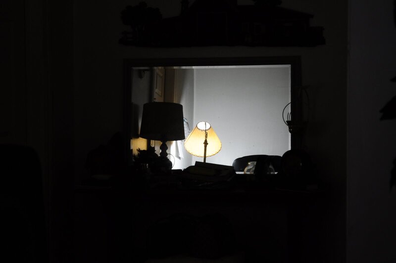 Lamp in Dark Room