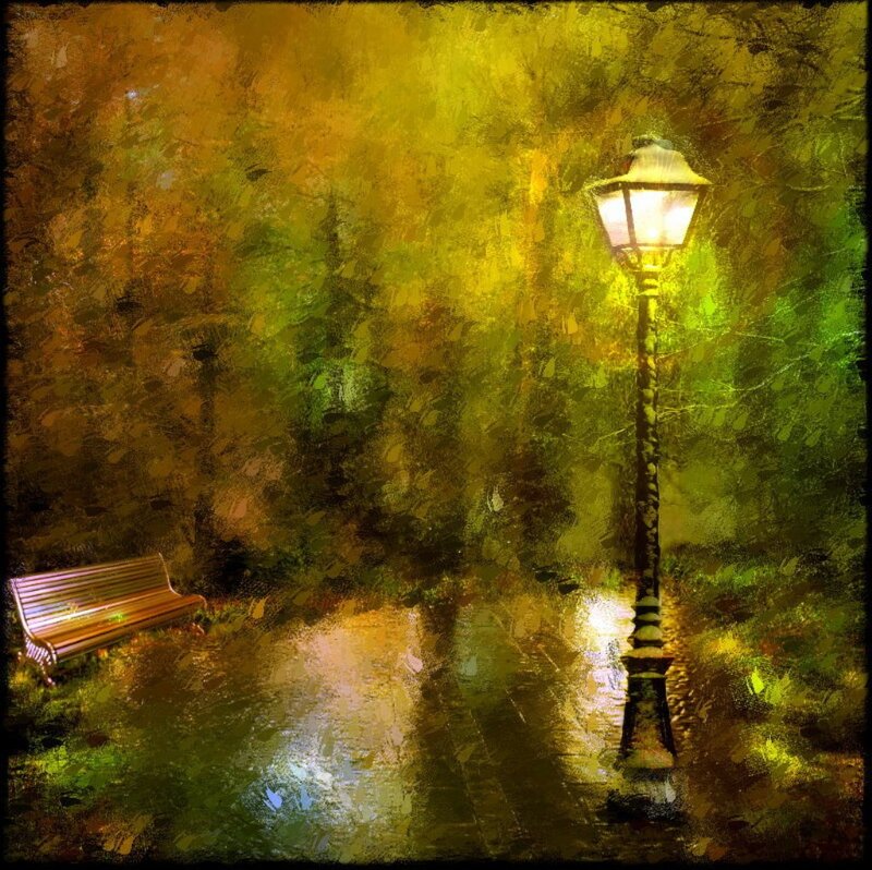 Lamp Post in Park